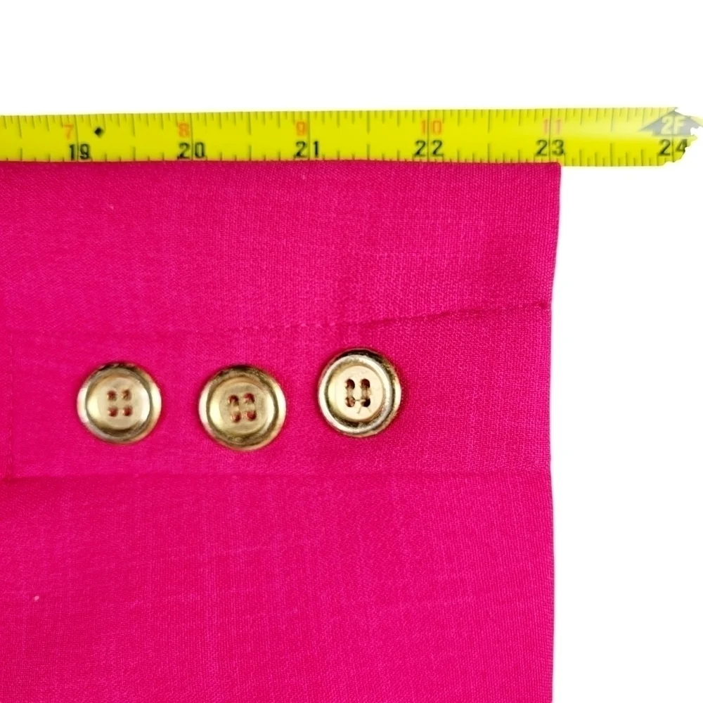 Kasper Blazer Size 10P Button Pockets Notch Collar Stretch Padded Lined Pink - Picture 9 of 10